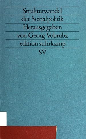 Bild des Verkufers fr Strukturwandel der Sozialpolitik : lohnarbeitszentrierte Sozialpolitik und soziale Grundsicherung. suhrkamp-taschenbcher ; (Nr 1569)) zum Verkauf von books4less (Versandantiquariat Petra Gros GmbH & Co. KG)