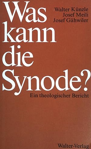 Bild des Verkufers fr Was kann die Synode? Ein theologisches Bericht, zum Verkauf von books4less (Versandantiquariat Petra Gros GmbH & Co. KG)