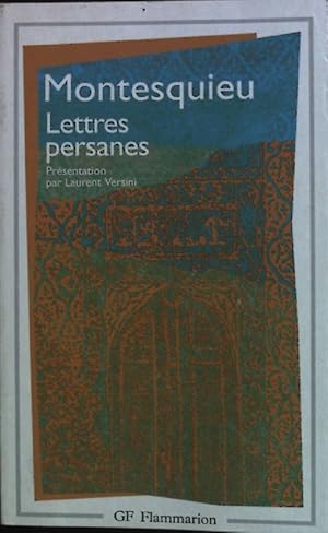 Imagen del vendedor de Lettres persanes. a la venta por books4less (Versandantiquariat Petra Gros GmbH & Co. KG)