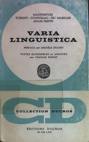 Bild des Verkufers fr Varia Linguistica. zum Verkauf von books4less (Versandantiquariat Petra Gros GmbH & Co. KG)