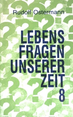 Bild des Verkufers fr Lebensfragen Unserer Zeit - Band 8. zum Verkauf von books4less (Versandantiquariat Petra Gros GmbH & Co. KG)