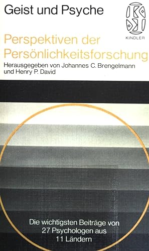 Seller image for Perspektiven der Persnlichkeitsforschung. (Nr 2198) : Geist u. Psyche for sale by books4less (Versandantiquariat Petra Gros GmbH & Co. KG)