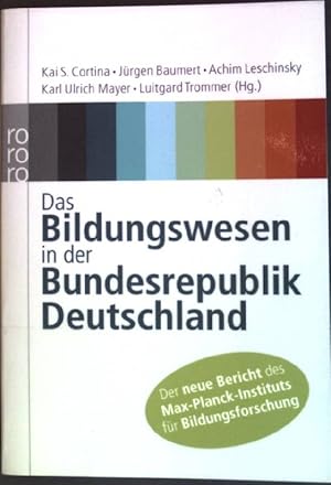 Bild des Verkufers fr Das Bildungswesen in der Bundesrepublik Deutschland. Nr. 62339, zum Verkauf von books4less (Versandantiquariat Petra Gros GmbH & Co. KG)