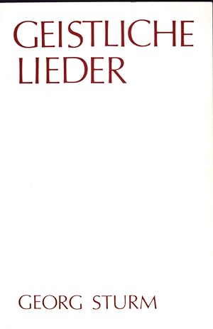 Seller image for Geistliche Lieder : Gedichte und Aquarelle. for sale by books4less (Versandantiquariat Petra Gros GmbH & Co. KG)
