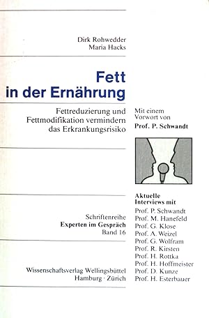 Bild des Verkufers fr Fett in der Ernhrung: Fettreduzierung und Fettmodifikation vermindern das Erkrankungsrisiko zum Verkauf von books4less (Versandantiquariat Petra Gros GmbH & Co. KG)