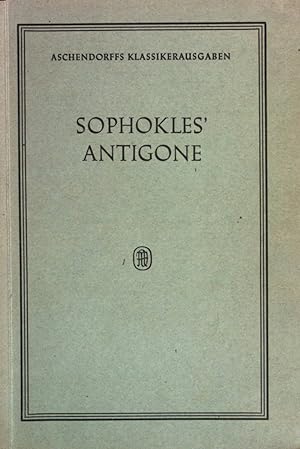 Bild des Verkufers fr Sophokles Antigone. zum Verkauf von books4less (Versandantiquariat Petra Gros GmbH & Co. KG)