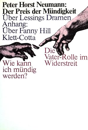 Bild des Verkufers fr Der Preis der Mndigkeit : ber Lessings Dramen ; Anh. ber Fanny Hill. zum Verkauf von books4less (Versandantiquariat Petra Gros GmbH & Co. KG)