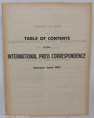 International Press Correspondence, Vol. 7, Nos. 1 - 73, [complete run] January- June + July-Dece...