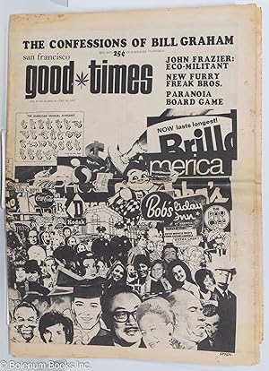 Bild des Verkufers fr Good Times: vol. 4, #34, Dec. 10-30, 1971; Spain Cover Collage zum Verkauf von Bolerium Books Inc.