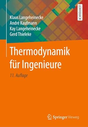 Seller image for Thermodynamik fr Ingenieure for sale by BuchWeltWeit Ludwig Meier e.K.