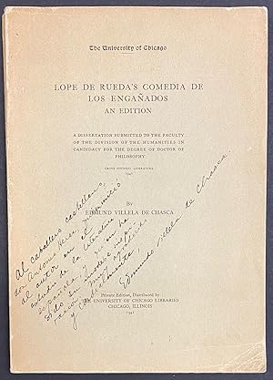 Lope De Rueda's Comedia De Los Enganados, an edition