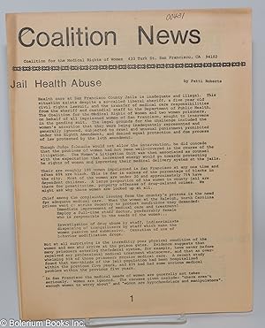 Seller image for Coalition News; Coalition for the Medical Rights of Women [September 1975] for sale by Bolerium Books Inc.