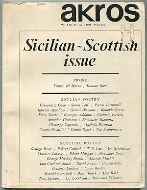 Seller image for Akros - Vol. 9, No. 27, April 1975: Sicilian - Scottish Issue for sale by Between the Covers-Rare Books, Inc. ABAA