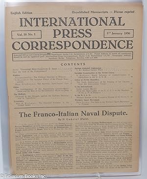 International Press Correspondence, Vol. 10, [nineteen issues]