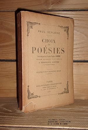 Seller image for CHOIX DE POESIES : Prface de Franois Coppe for sale by Planet's books