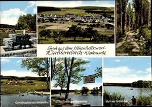 Ansichtskarte / Postkarte Waldernbach Mengerskirchen im Westerwald, Campingplatz Seeweiher, Teila...