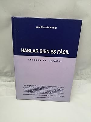 Imagen del vendedor de Hablar bien es fcil (Incluye CD con situaciones reales, discursos y poesa, tapa dura) a la venta por Libros Angulo