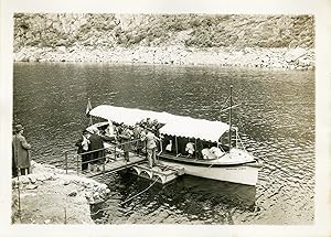 "Vedette Charles Vergé sur le Lac d'Eguzon 1931" Photo de presse originale G. DEVRED Agence ROL P...