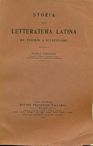 Storia della letteratura latina da Tiberio a Giustiniano
