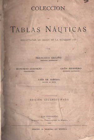 COLECCIÓN DE TABLAS NÁUTICAS