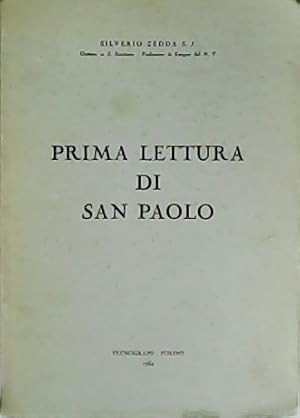 Imagen del vendedor de Prima Lettura di San Paolo. Introduzione, Analisi - Parafrasi, Note. a la venta por Librera y Editorial Renacimiento, S.A.