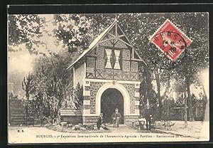 Ansichtskarte Bourges, 3. Exposition Internationale de l`Automobile Agricole, Pavillom, Rendes-vo...