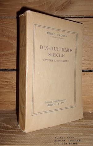 Imagen del vendedor de DIX-HUITIEME SIECLE : Etudes Littraires a la venta por Planet's books