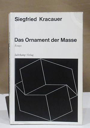 Seller image for Das Ornament der Masse. Essays. for sale by Dieter Eckert