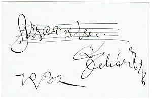 Seller image for Eigenhndiges musikalisches Albumblatt mit Unterschrift. for sale by Kotte Autographs GmbH