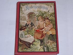 Imagen del vendedor de Kindergeschichten. Unsern Knaben und Mdchen erzhlt. Mit vier Farbendruckbildern nach Aquarellen von M. Flashar. a la venta por Der-Philo-soph