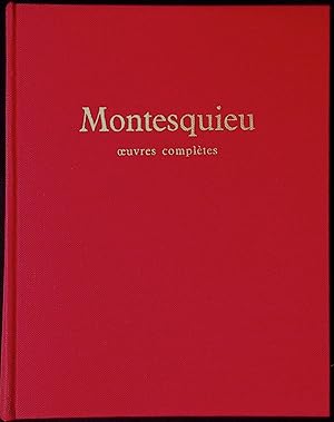 Immagine del venditore per Montesquieu _ Oeuvres Completes venduto da San Francisco Book Company