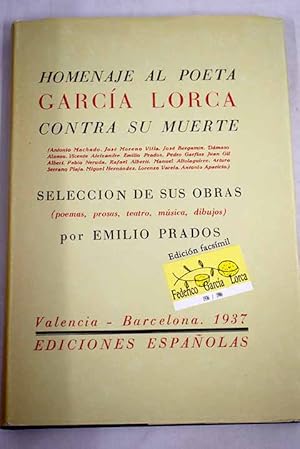 Imagen del vendedor de Homenaje al poeta Federico Garca Lorca a la venta por Alcan Libros