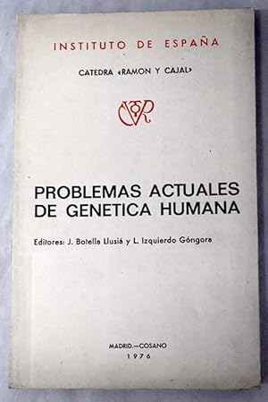 Imagen del vendedor de Problemas actuales de gentica humana a la venta por Alcan Libros