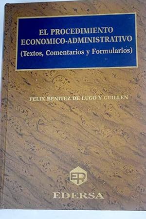 Imagen del vendedor de El procedimiento econmico-administrativo a la venta por Alcan Libros