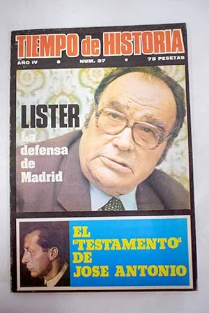 Image du vendeur pour TIEMPO DE HISTORIA. AO IV, N.37:: ?Caudillo?, de Basilio Martn Patino: Franco, desde nuestra frustracin; "Gaiak"; Quin dijo que el marxismo era un dogma?; El siglo XVIII y la religin; El agrarismo gallego; Nuestra reciente histrica econmica; El movimiento obrero hasta la Guerra Civil; Espaa, 1931-1939: Un testigo de la historia; Espaa 1947; Una de las Siete Maravillas del mundo: La construccin de la Gran Pirmide; Los antecedentes del eurocomunismo: El partido del proletariado, segn Marx y Engels; Juan Marinello, intelectual revolucionario; La gran aventura cientfica de Santiago Ramn y Cajal; Tras las elecciones de noviembre: El estallido revolucionario de diciembre de 1933; Los exiliados en Mxico; Veracruz, 1939: Llegan los espaoles; Lster: La defensa de Madrid; Crcel de mis en vente par Alcan Libros