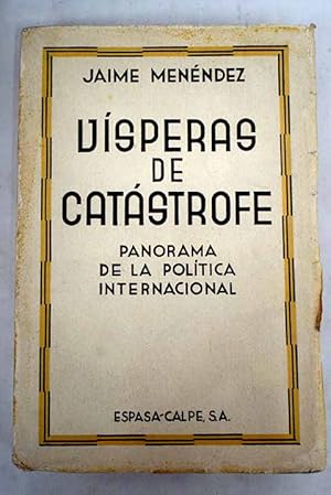 Imagen del vendedor de Vsperas de catstrofe a la venta por Alcan Libros