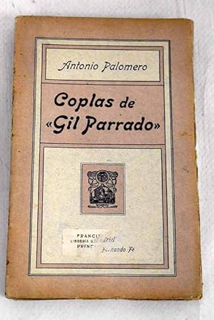 Imagen del vendedor de Coplas de "Gil Parrado" a la venta por Alcan Libros