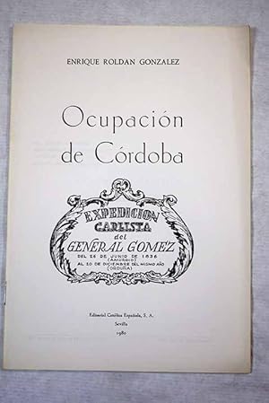 Imagen del vendedor de Ocupacin carlista de Crdoba por el General Gmez a la venta por Alcan Libros