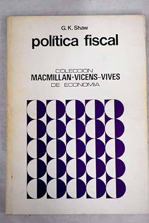 Imagen del vendedor de Poltica fiscal a la venta por Alcan Libros