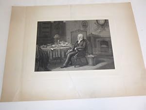 Henry W. Longfellow in his library at Craigie House, Cambridge / drawn & engd. by S. Hollyer, N.Y...