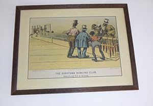 The Darktown Bowling Club: Watching for a Strike. First edition of the lithograph.