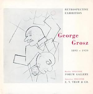 Immagine del venditore per George Grosz 1893-1959; Retrospective Exhibition. Forum Gallery, NYC, 24 September-12 October 1963. venduto da Wittenborn Art Books