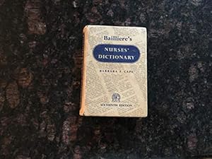 Immagine del venditore per BAILLEIERE'S NURSES' DICTIONARY venduto da WeBuyBooks