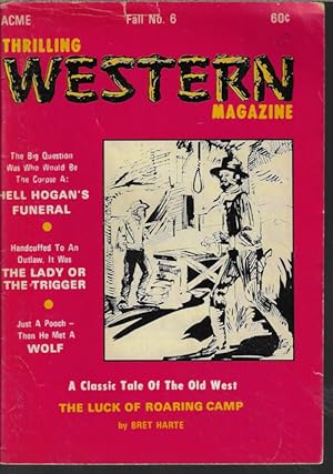 Imagen del vendedor de THRILLING WESTERN Stories: Fall 1970, No. 6 a la venta por Books from the Crypt