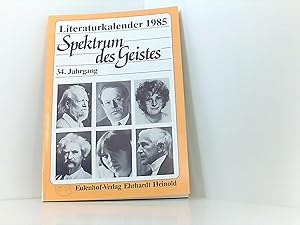 Seller image for Literatrukalender 1985 Spektrum des Geistes. for sale by Book Broker