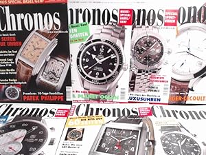 Chronos Special. Aussentitel: Uhren. Konvolut mit 7 Heften von 2003-2006: 1) Sonderheft 1/ April-...