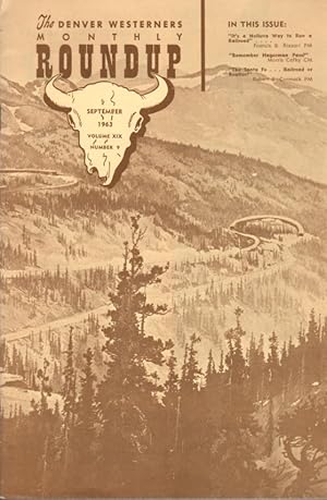 The Denver Westerners Monthly Roundup September 1963 Volume XIX Number 9