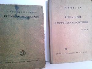 Konvolut bestehend aus 2 Bänden, zum Thema: Baustoffkunde
