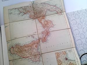 ITALIEN. - Süditalien. - Karte. "Süd-Italien",etwa ab der Linie Rom - Termoli, mit Sizirlirn und ...