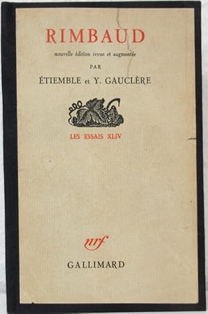 par Étiemble et Y. Gauclère. Les essais XLIV.